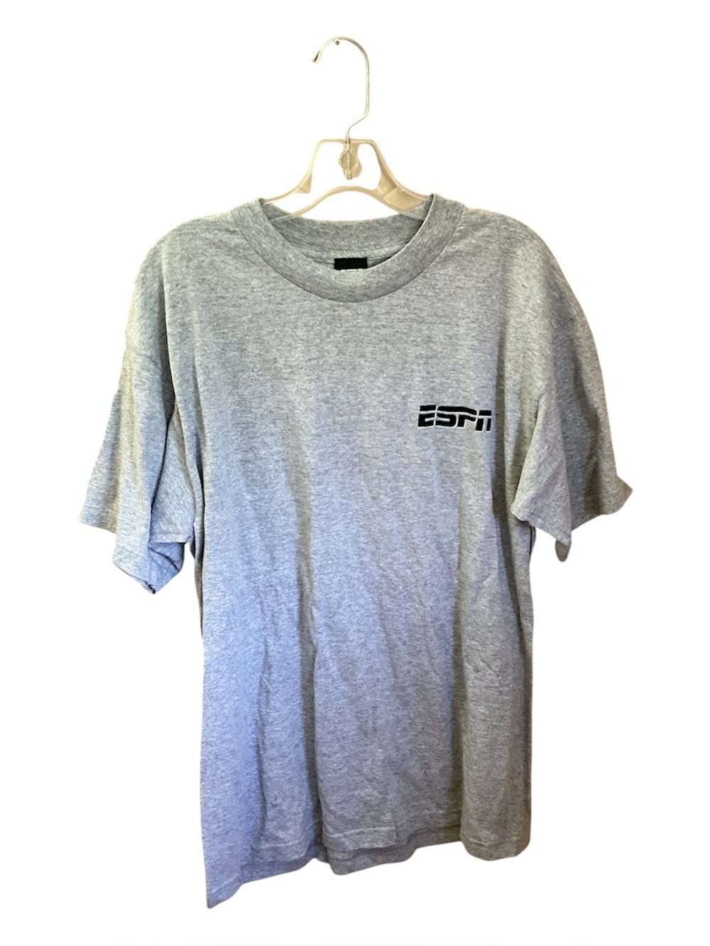 Vtg y2K ESPN t-shirt L NFL Countdown show grey s/S mint